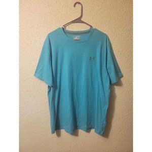 Under Armour Heat Gear Men’s light Blue 2XL Loose Fit Shirt, Size 2XL